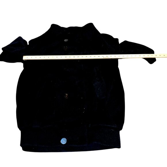 Catherine Malandrino Coat Womens 40 US 4 Black Angora Balloon Pea Couture VTG - Picture 6 of 16